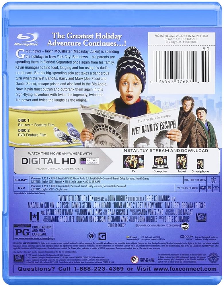 ホーム・アローン2 [Blu-ray] wgteh8f Amazon.co.jp: 「ホーム・アローン」＋「ホーム・アローン2